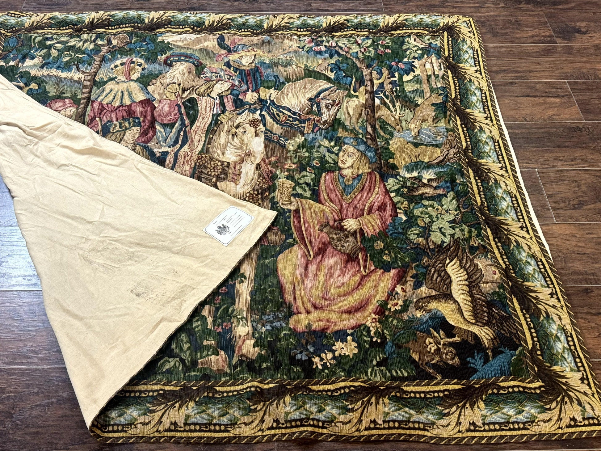 Vintage European Tapestry 5.5 x 8, The Royal Hunt - Nuvé