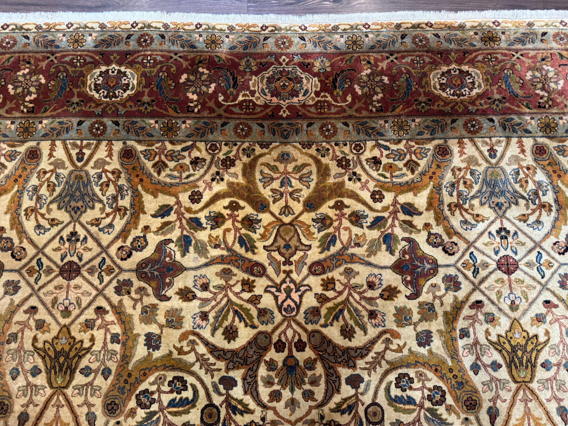 Indo Persian Rug 8x10, Teawash Bidjar Carpet, Allover Pattern - Nuvé