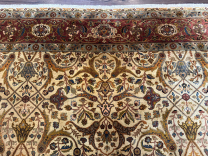 Indo Persian Rug 8x10, Teawash Bidjar Carpet, Allover Pattern - Nuvé