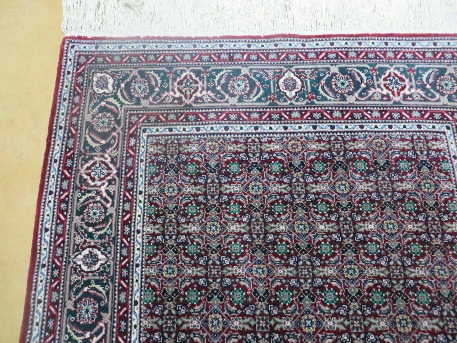 3' X 5' Vintage Fine Handmade Indian Amritsar Wool Silk Rug Nice - Nuvé