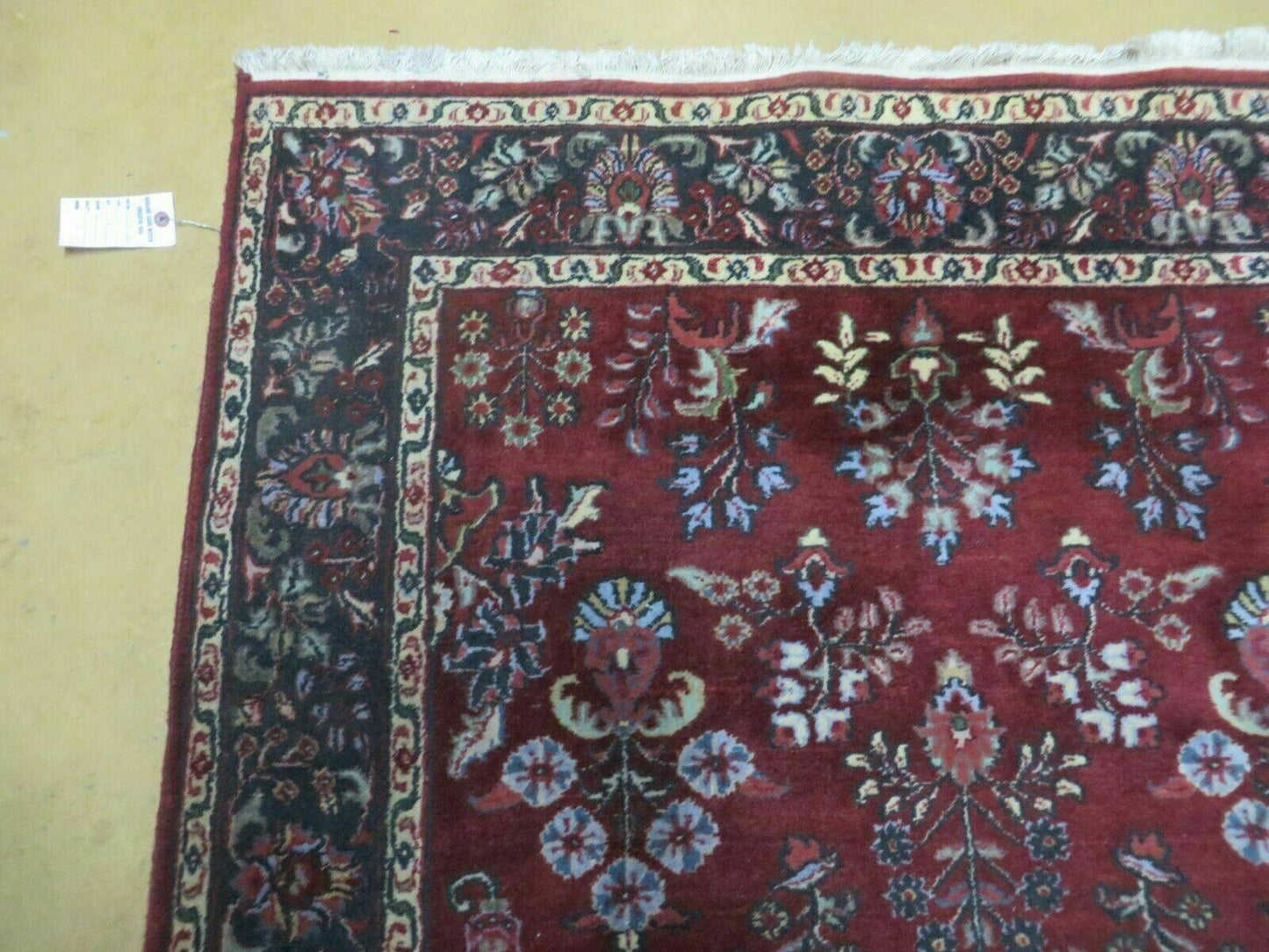 4' X 6' Vintage Handmade Fine India Jaipur Floral Oriental Wool Rug Red Nice - Nuvé