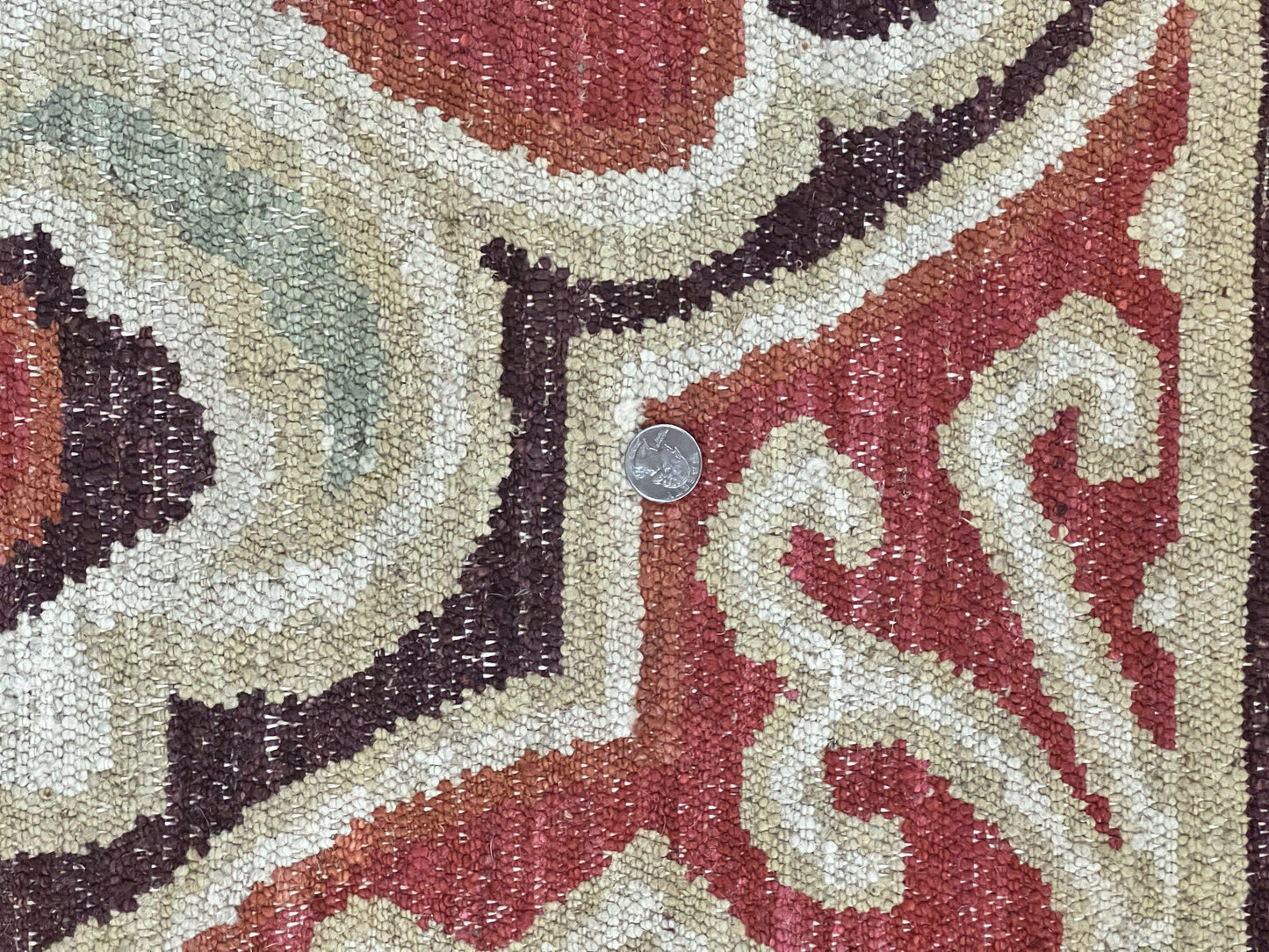 Portuguese Rug 9x12, Vintage Carpet, Handmade Wool Rug - Nuvé