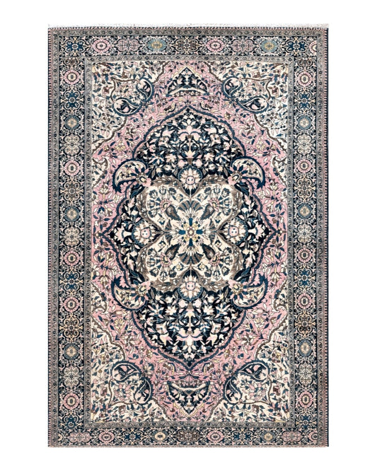 Antique Persian Farahan Rug, 4'1" x 6' 5"