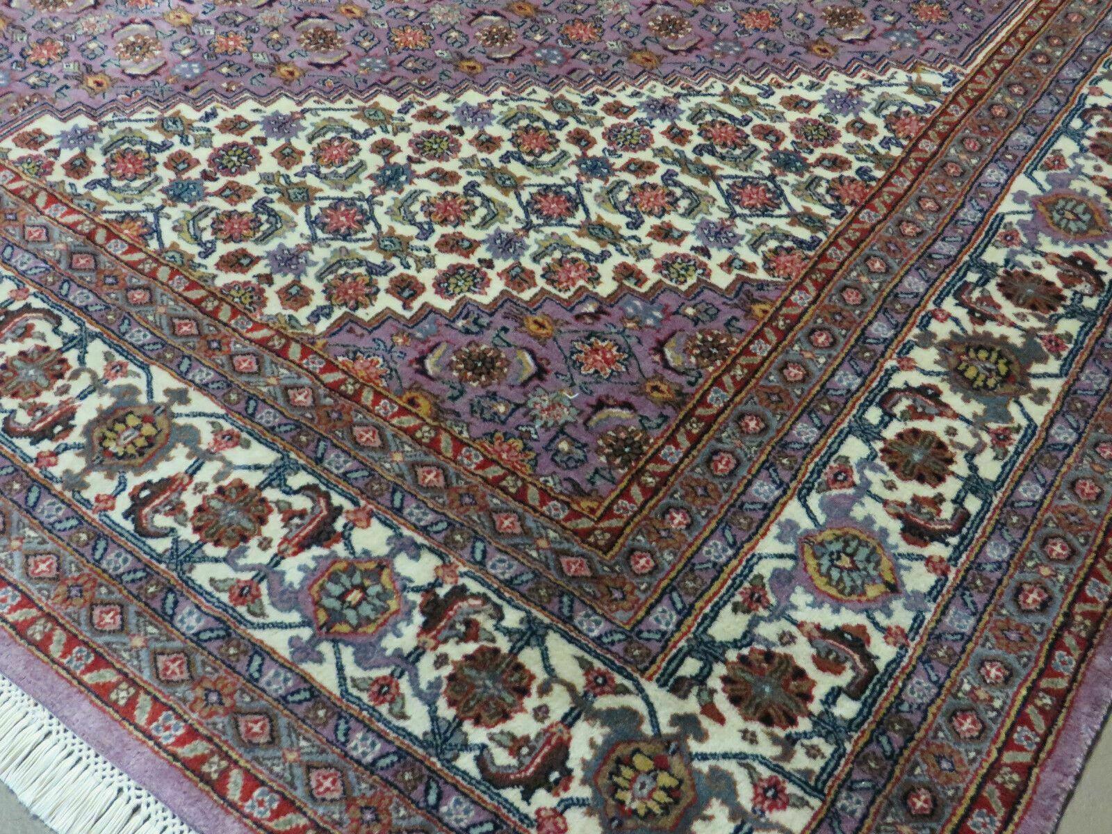 8' X 10' Vintage Fine Handmade India Wool Rug Hand Knotted Carpet Detailed Nice - Nuvé