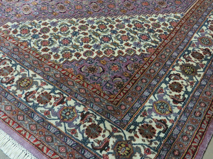 8' X 10' Vintage Fine Handmade India Wool Rug Hand Knotted Carpet Detailed Nice - Nuvé