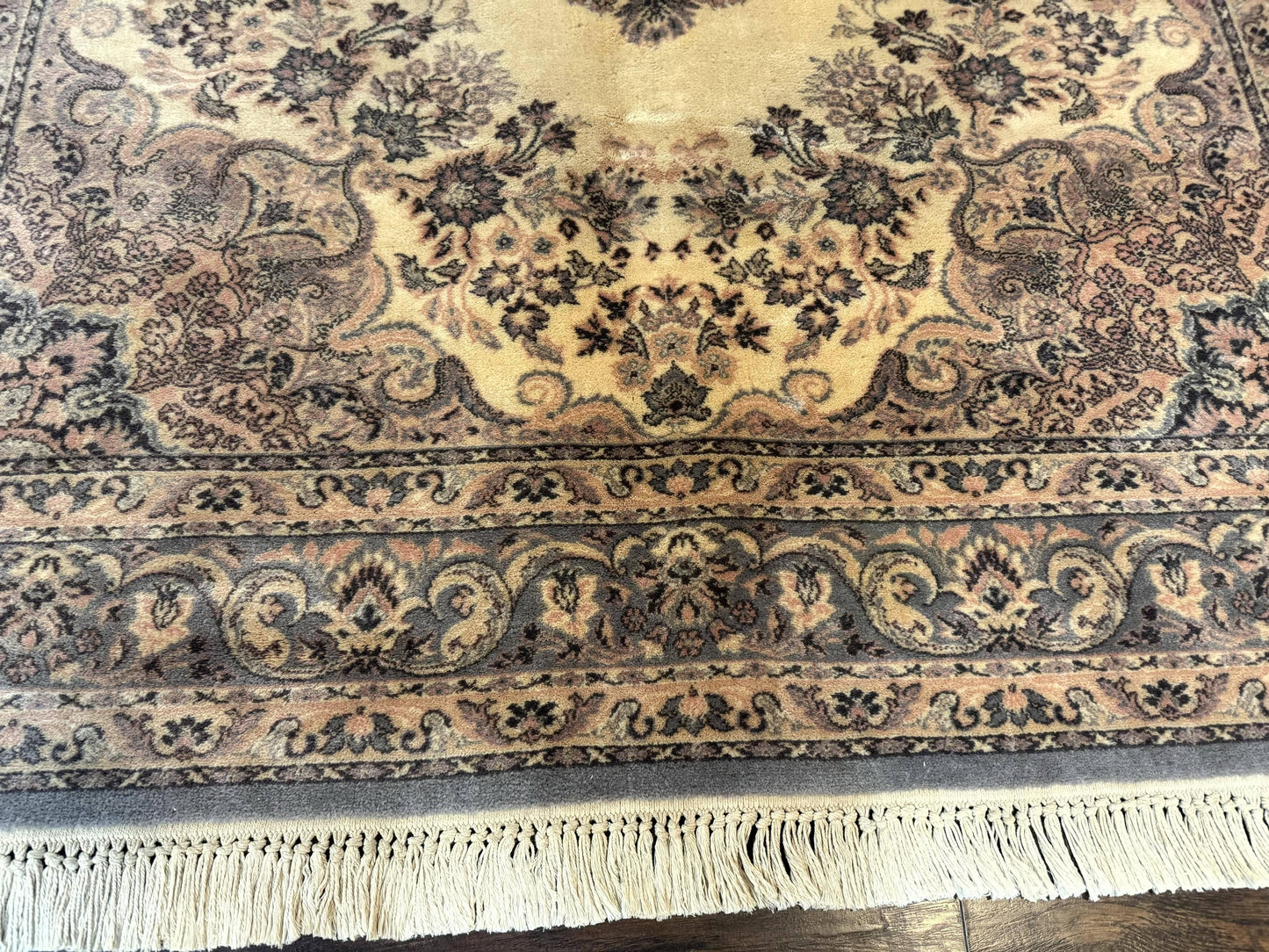 Belgium Power Loomed Wool Rug 6.9 x 9.6, Vintage Oriental Carpet - Nuvé