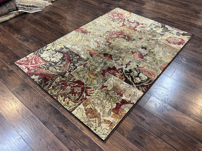 Modern Abstract Area Rug 5x7, Floral Design, Contemporary Carpet 5 x 7, Multicolor - Nuvé