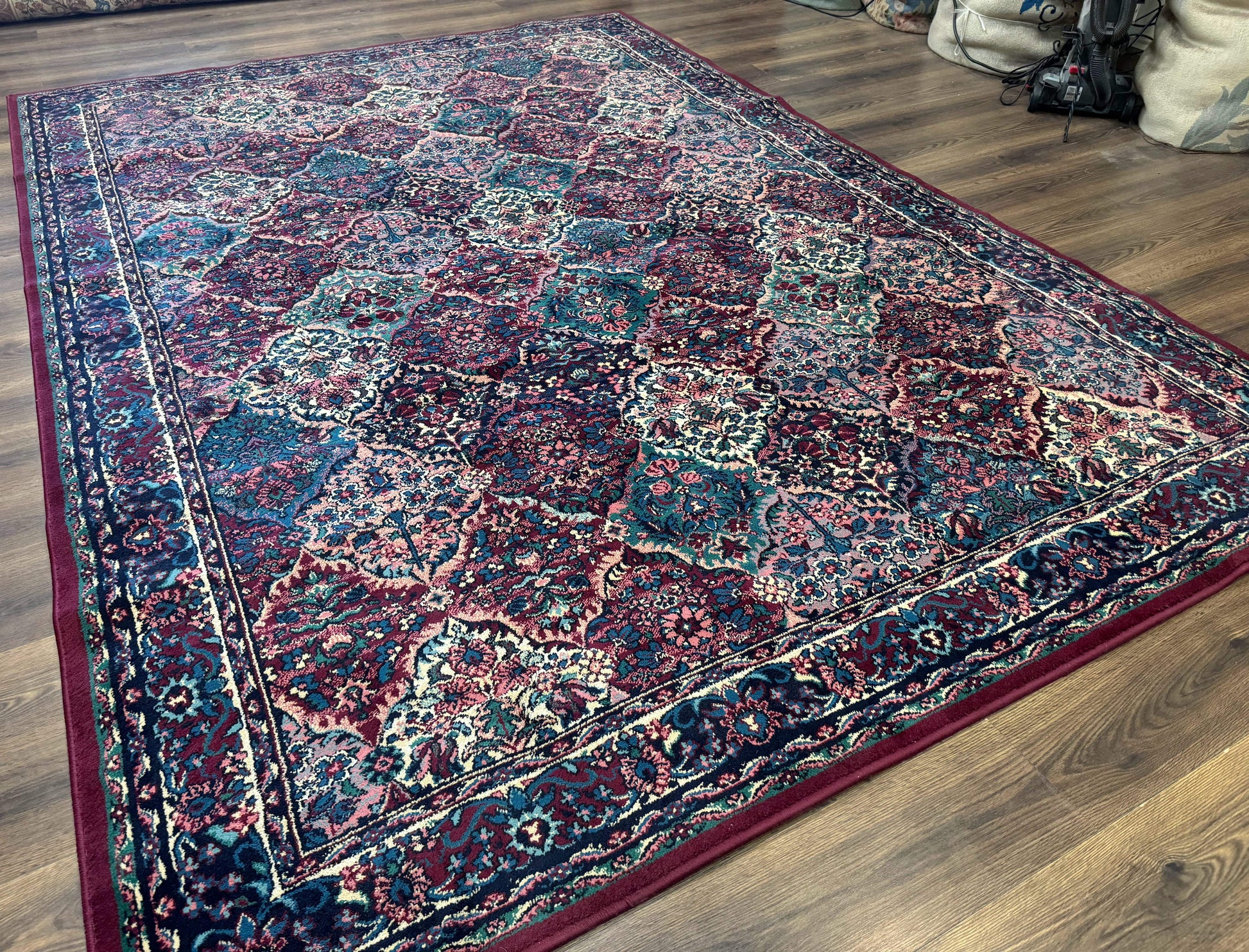 Multicolor Panel Kirman Rug 8x11 - Nuvé