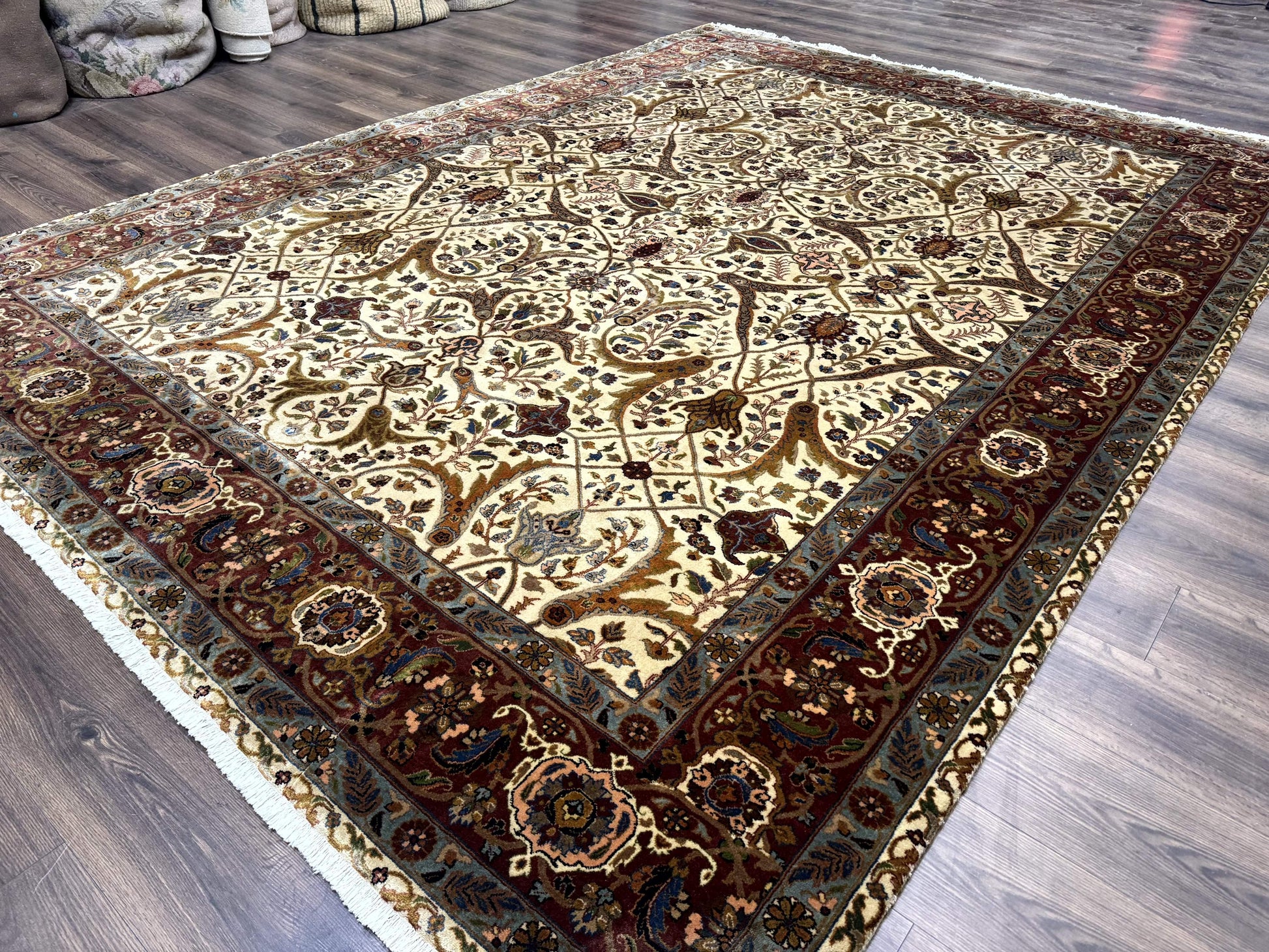 Persian Bidjar Rug 9x12 - Mustafi Allover Pattern - Traditional Carpet - Nuvé