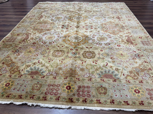 Indo Persian Rug 8x10, Indian Rug, Soft Wool Rug, Oushak Style Rug, Handmade Rug - Nuvé