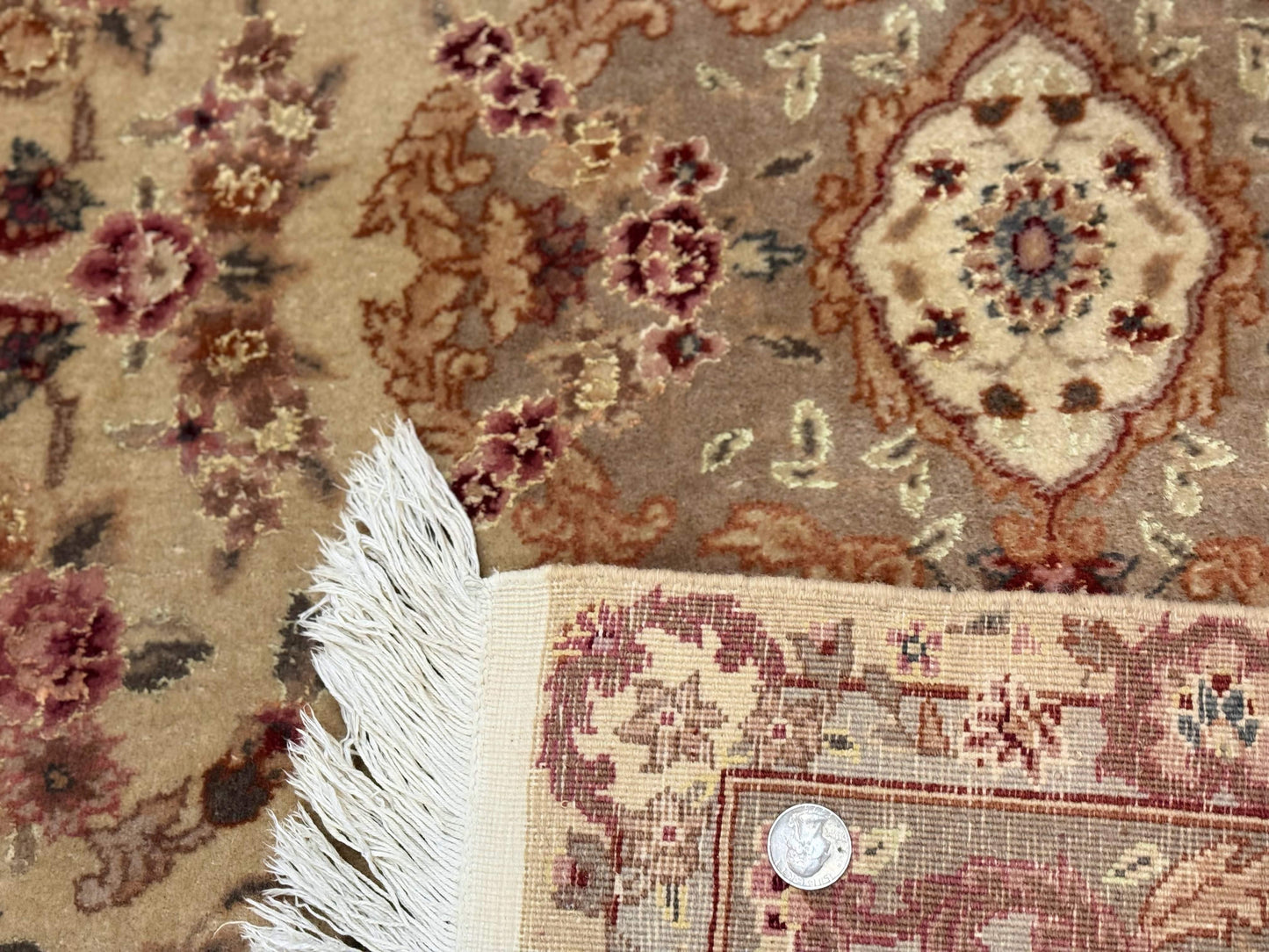 Sino Persian Rug 4x6, Wool and Silk Highlights, Fine 200 KPSI - Nuvé