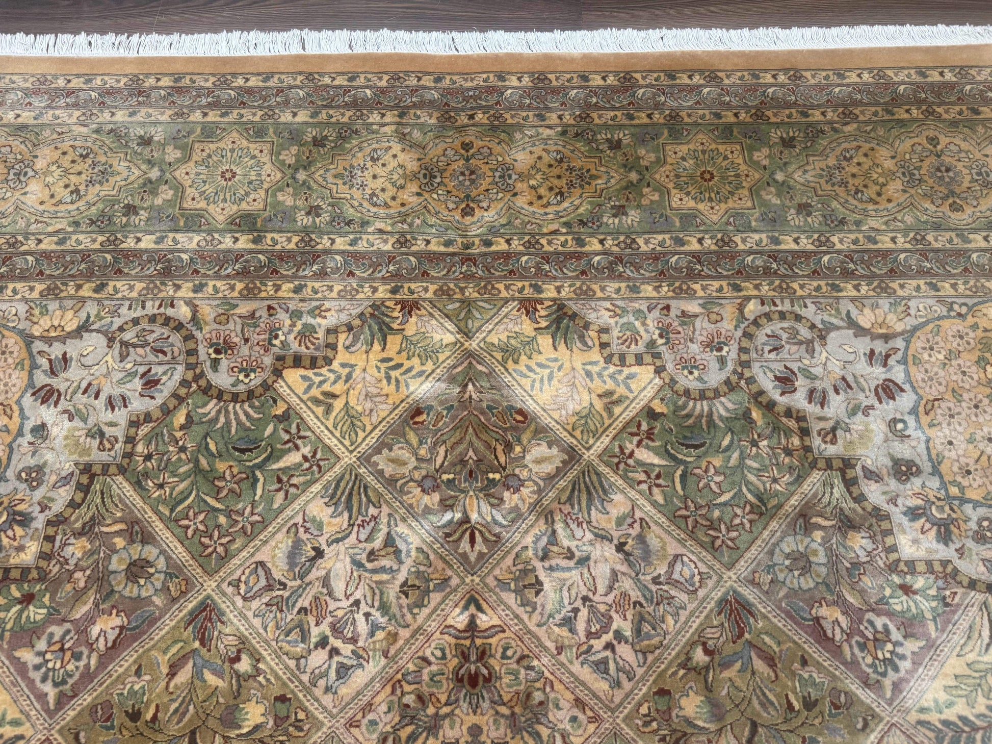 Pak Persian Rug 9x12, Diamond Panel Design, Fine 225 KPSI, Wool - Nuvé