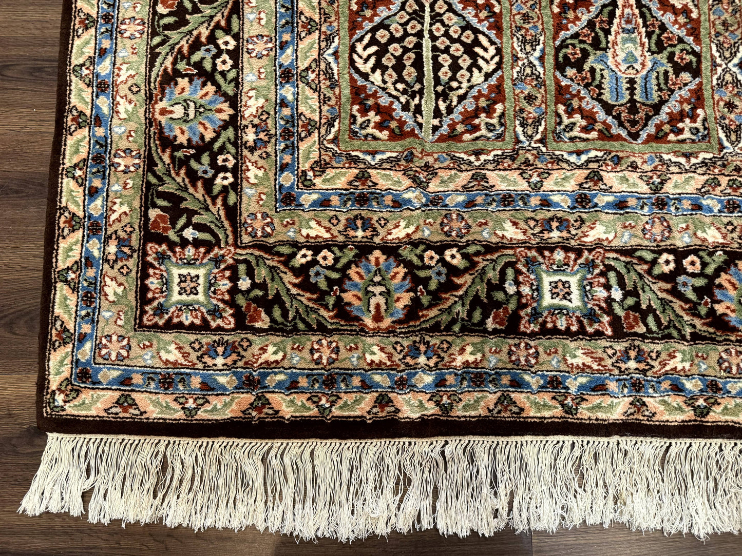 Sino Persian Rug 8x10, Panel Design, Brown, Multicolor, Wool, Cedar Trees - Nuvé