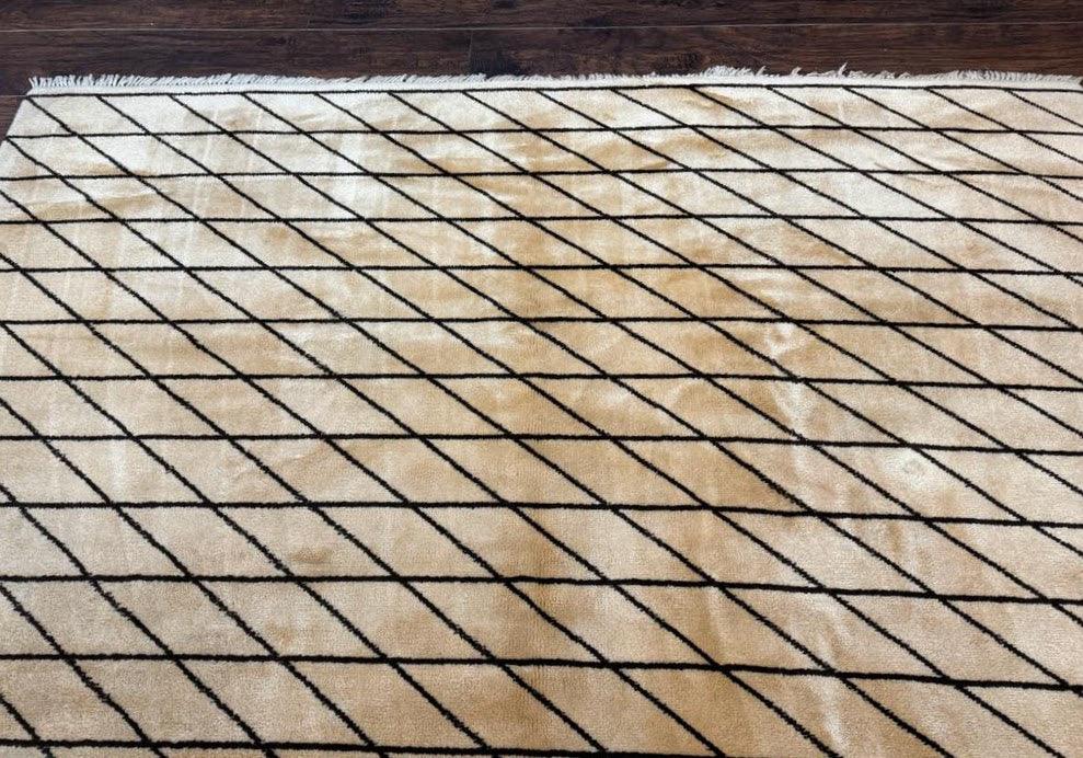 German Rug 7x10, Vintage Handmade Carpet, Contemporary - Nuvé