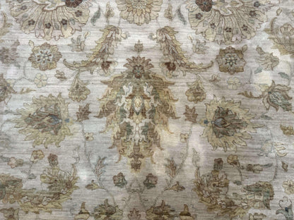 Palace Size Rug 12x15, Neutral Light Colors, Oat, Peshawar Chobi Oushak Rug, Handmade Wool Rug - Nuvé