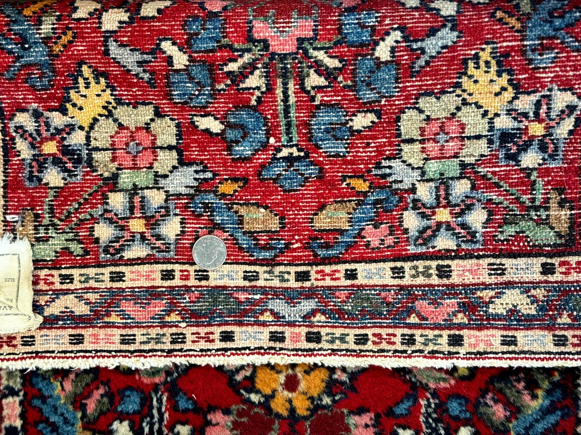 Small Persian Tribal Rug 2x3, Red Colorful Small Hamadan Carpet, Antique Persian Rug - Nuvé