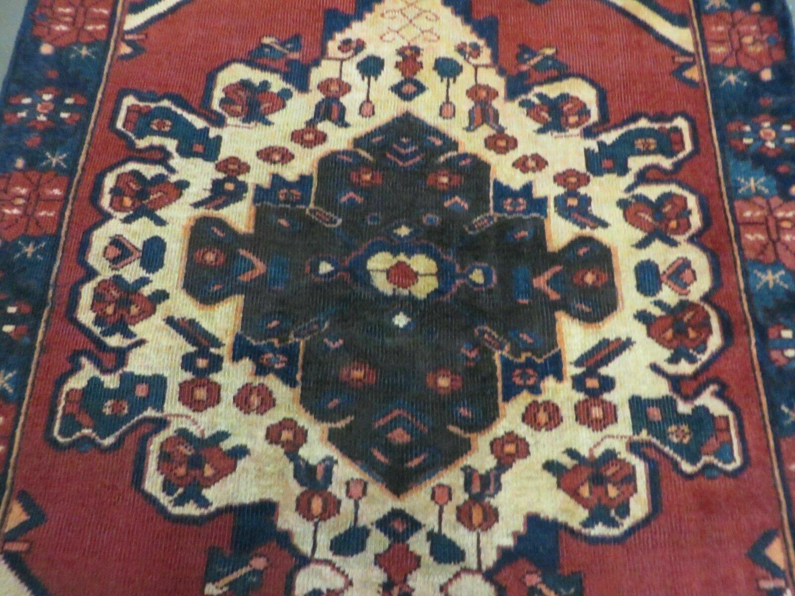 4' X 7' Antique 1920 Handmade Turkish Wool Rug Veg Dye Nice - Nuvé