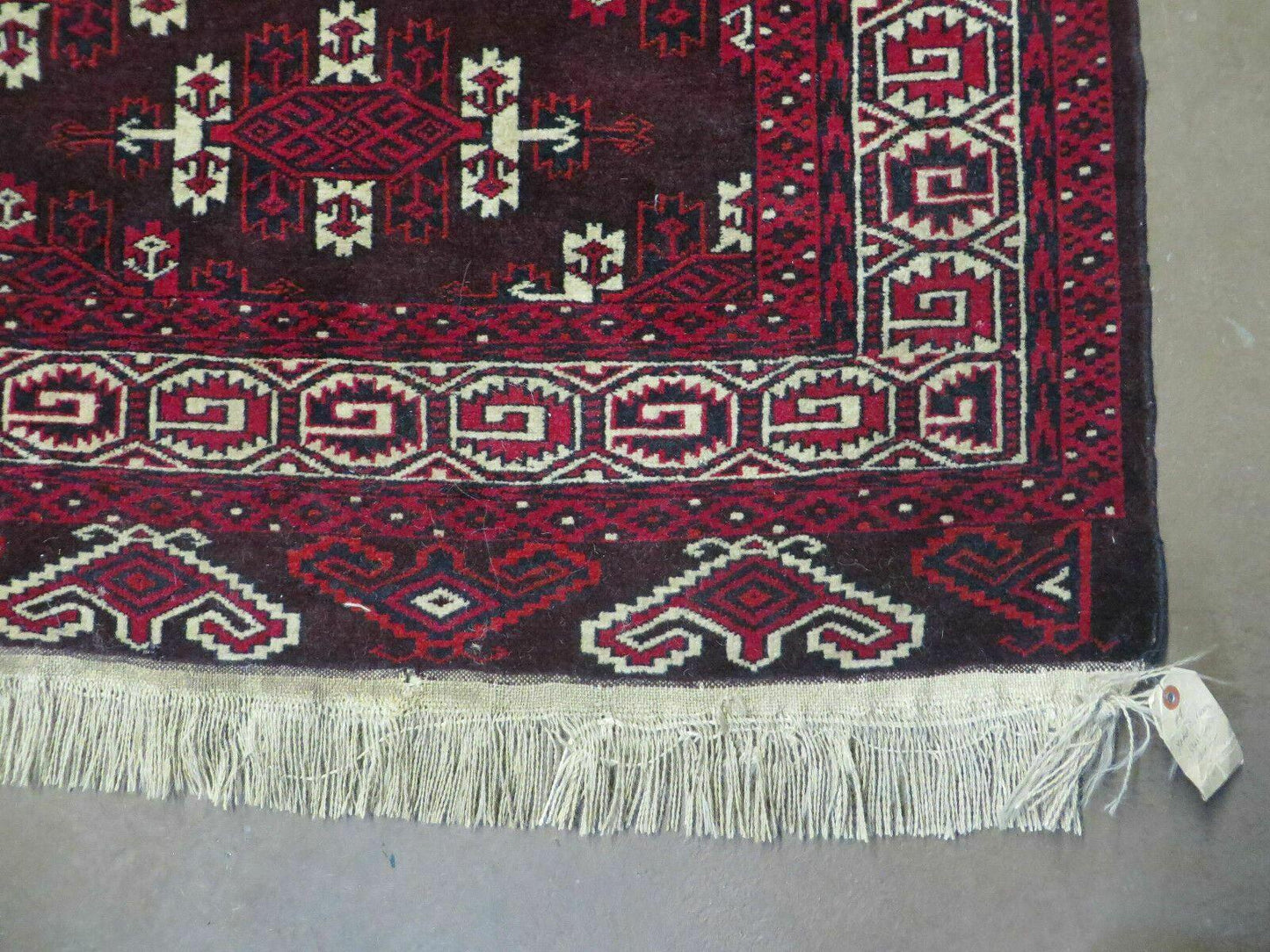 7' X 10' Antique Handmade Yamud Turkoman Wool Rug Excellent - Nuvé
