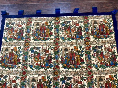 Vintage European Tapestry 4x4, Medievel Design - Nuvé