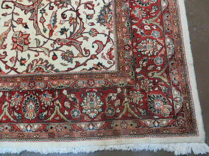 7' X 10' Vintage Handmade India Floral Oriental Wool Rug Hand knotted Carpet - Nuvé