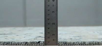 4x6 Fine Hand Knotted Aqua, Beige and Black Traditional Vintage Persian Style Antique Wool and Bamboo Silk Rug | AGR10 - Nuvé