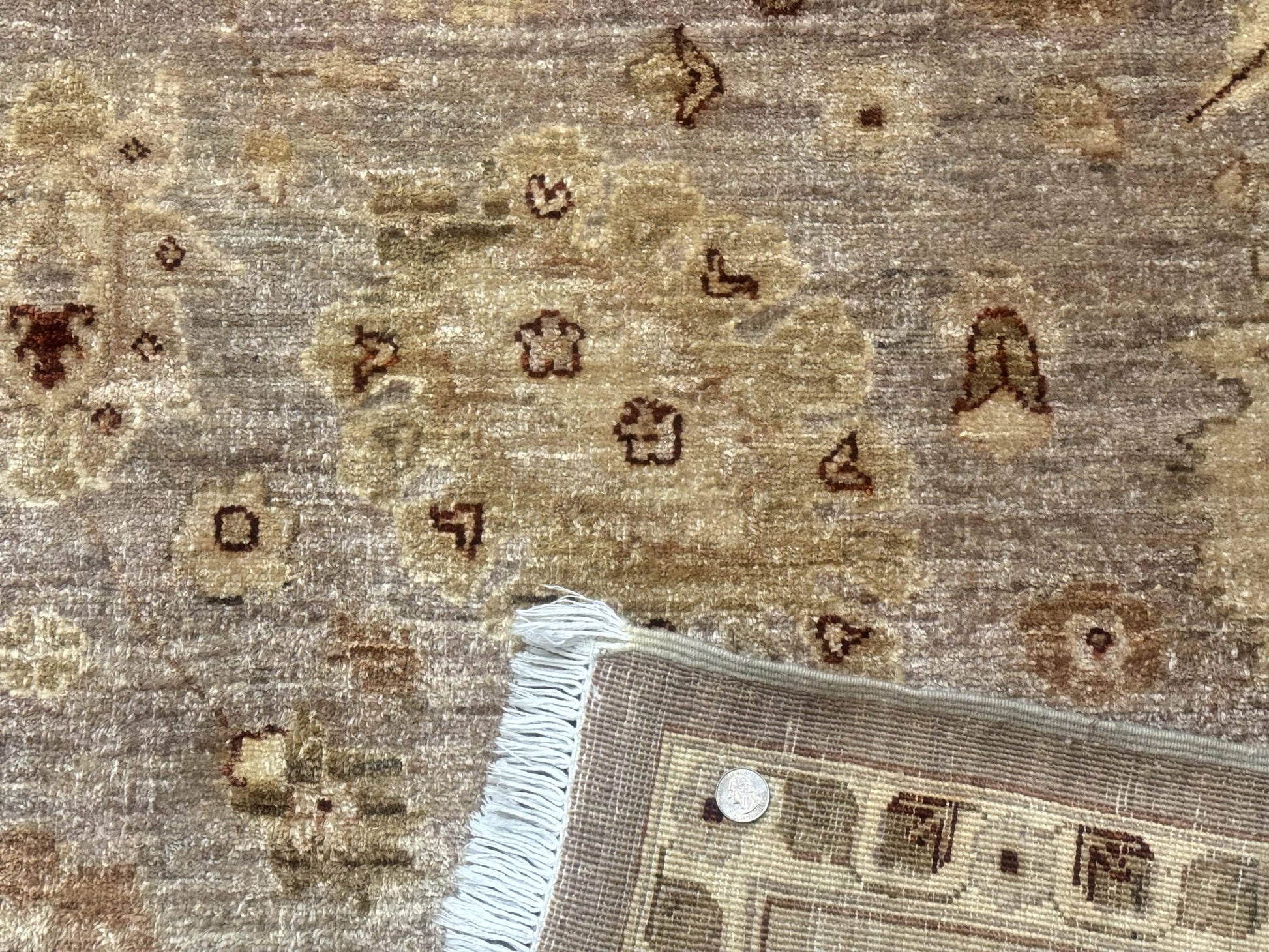 Pakistani Peshawar Rug 8x11, Indo Persian Mahal Carpet, Traditional Wool Oriental Rug - Nuvé