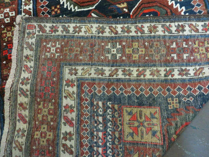 3' 7" X 14' Antique Handmade Caucasian Wool Rug Carpet Nice - Nuvé