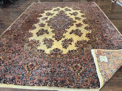 Karastan Kirman Rug #781, Antique Karastan Oriental Carpet 8.8 x 12, Wool Area Rug, Original Collection 700 Series, Rare Discontinued - Nuvé