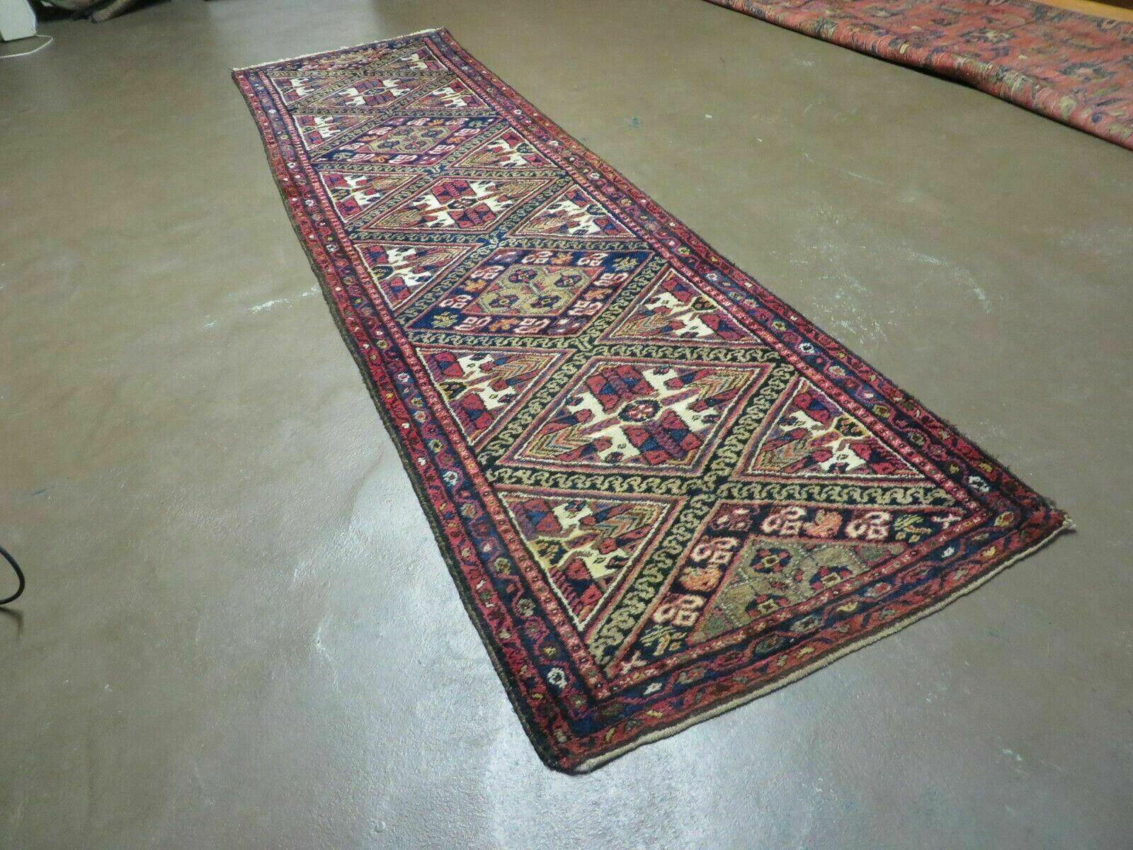2' 6" X 9' Antique Handmade Turkish Anatolian Wool Runner Rug Nice - Nuvé
