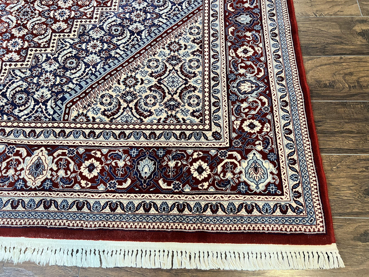 Karastan Rug 8x10, Kara Shah Red Bidjar, Belgium Power Loomed Rug, Wool Pile Karastan Rug, Vintage - Nuvé