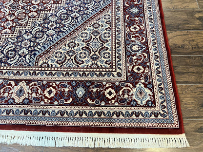 Karastan Rug 8x10, Kara Shah Red Bidjar, Belgium Power Loomed Rug, Wool Pile Karastan Rug, Vintage - Nuvé