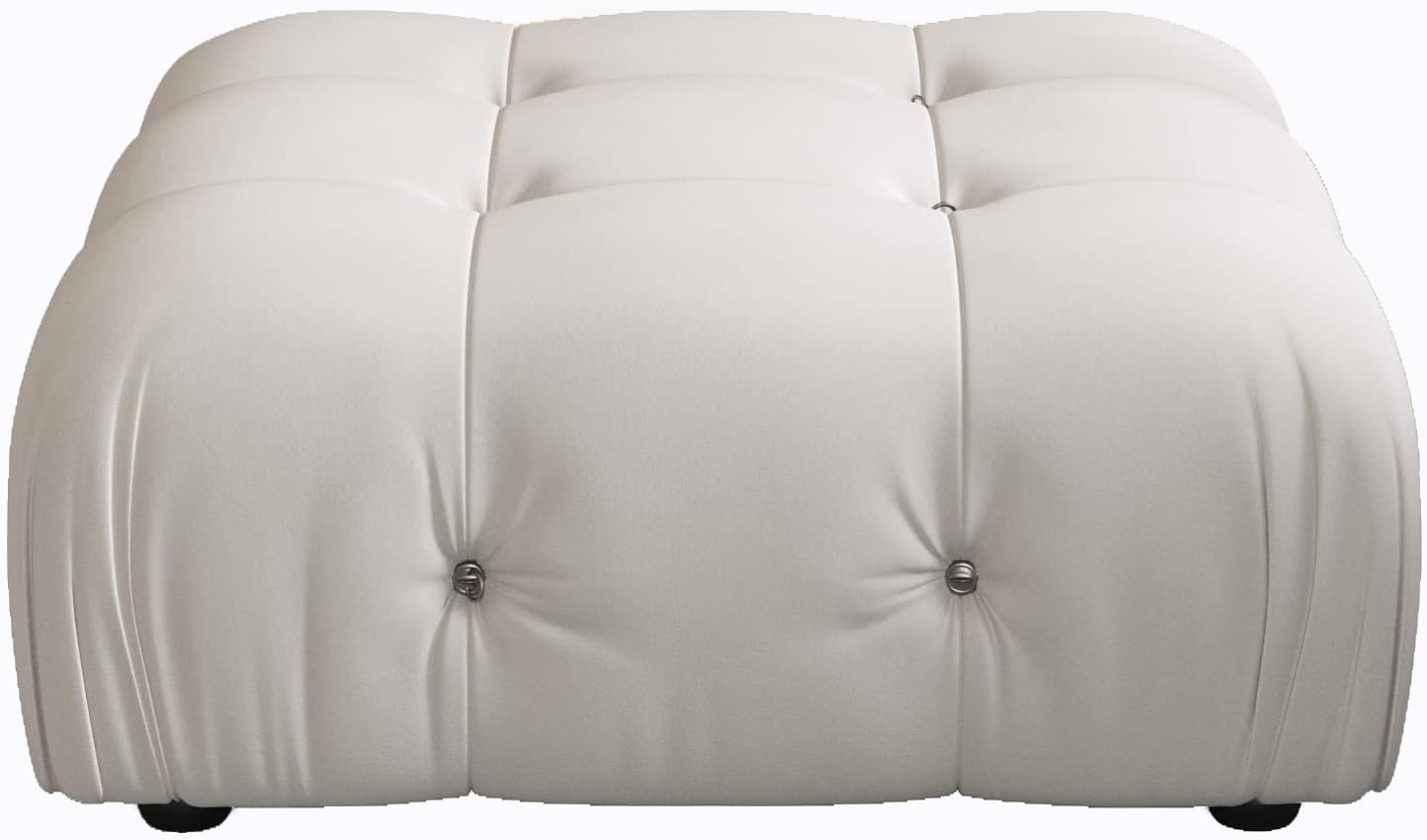 Nuvé® Takumi Velvet Modular Bouclé Cloud Sofa - Beige - Ottoman - Nuvé
