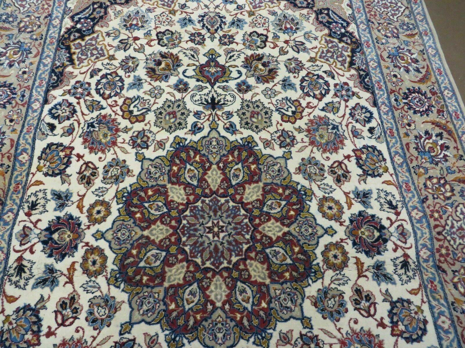 4' X 6' Very Fine Handmade Oriental Wool Silk Accent Rug Hand Knotted Beauty - Nuvé
