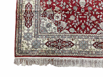 4' X 6' Vintage Fine Handmade Chinese Oriental Silk Rug 400 KPSI Wow - Nuvé