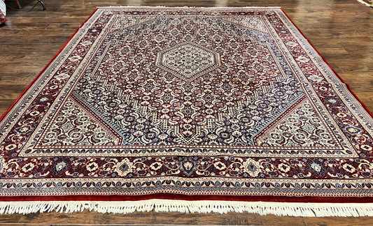 Karastan Rug 8x10, Kara Shah Red Bidjar, Belgium Power Loomed Rug, Wool Pile Karastan Rug, Vintage - Nuvé