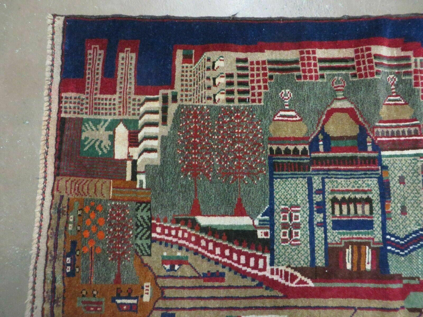 3' X 5' New Vintage Handmade Afghan Balouch Tribal Wool Pictorial Rug # 302 - Nuvé
