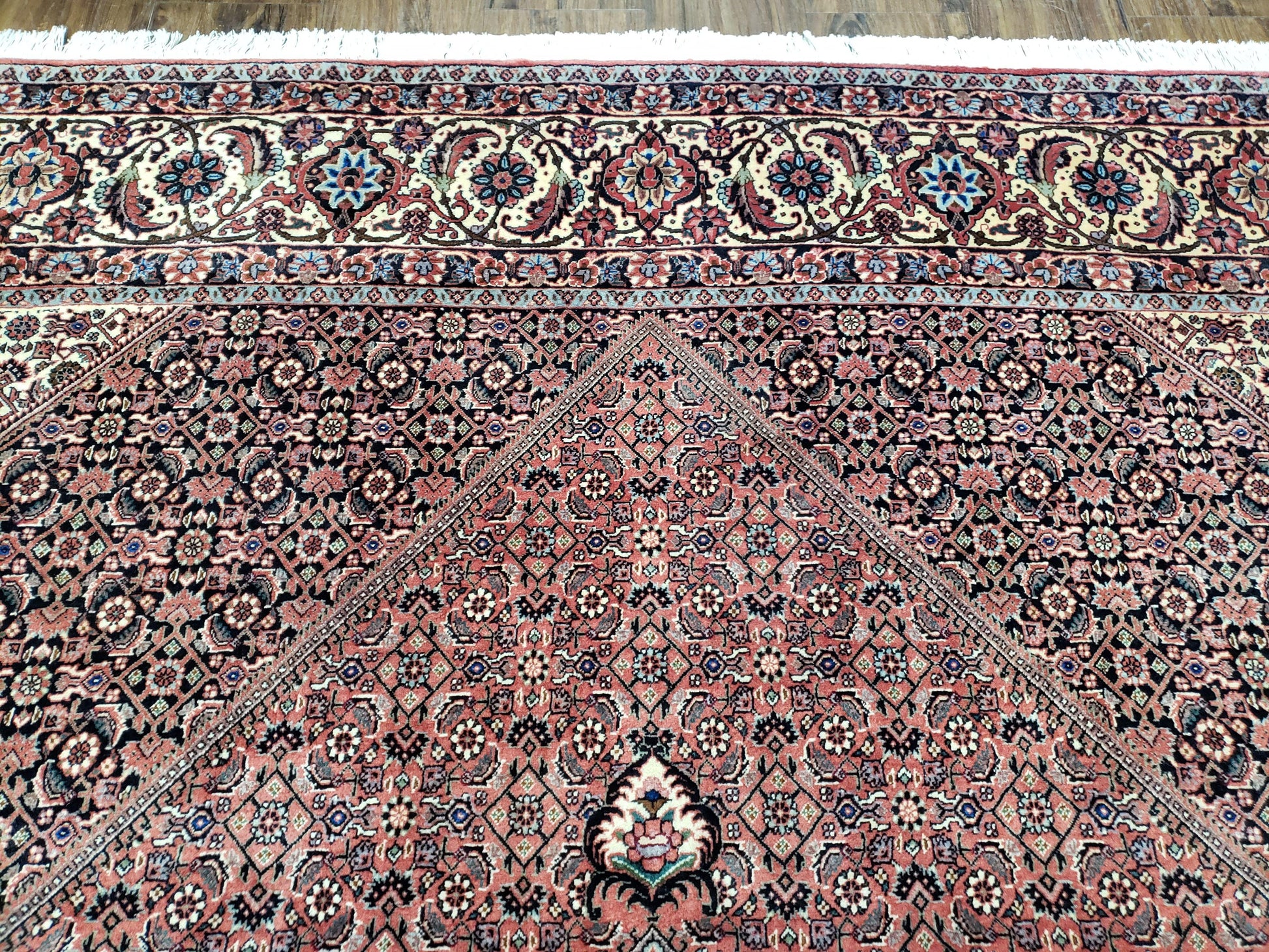 Persian Bijar Rug 8x11 - Herati Mahi Pattern - Nuvé