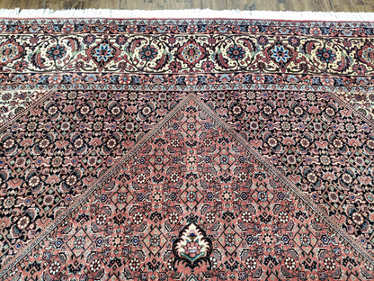 Persian Bijar Rug 8x11 - Herati Mahi Pattern - Nuvé