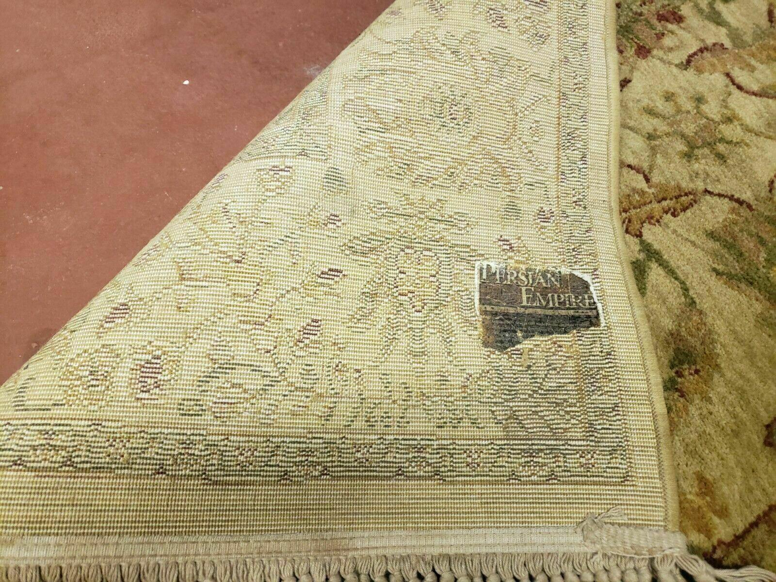 Belgium Power Loomed Rug 5x7, Vintage Oriental Wool Carpet, Beige - Nuvé