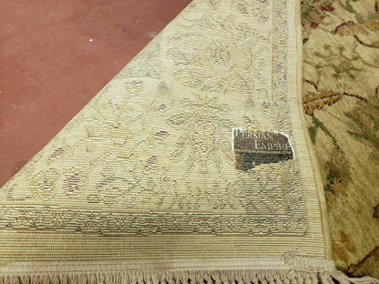 Belgium Power Loomed Rug 5x7, Vintage Oriental Wool Carpet, Beige - Nuvé