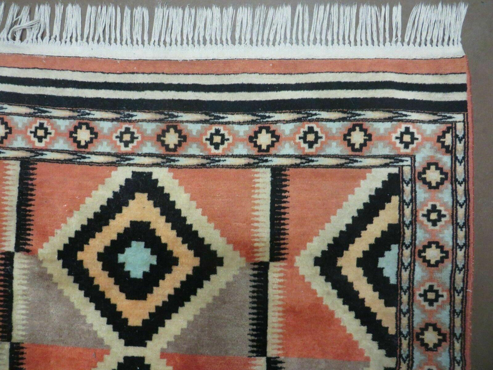 4' X 6' Vintage Handmade Turkish Melas Oushak Wool Rug Carpet Mehrab Red Nice - Nuvé