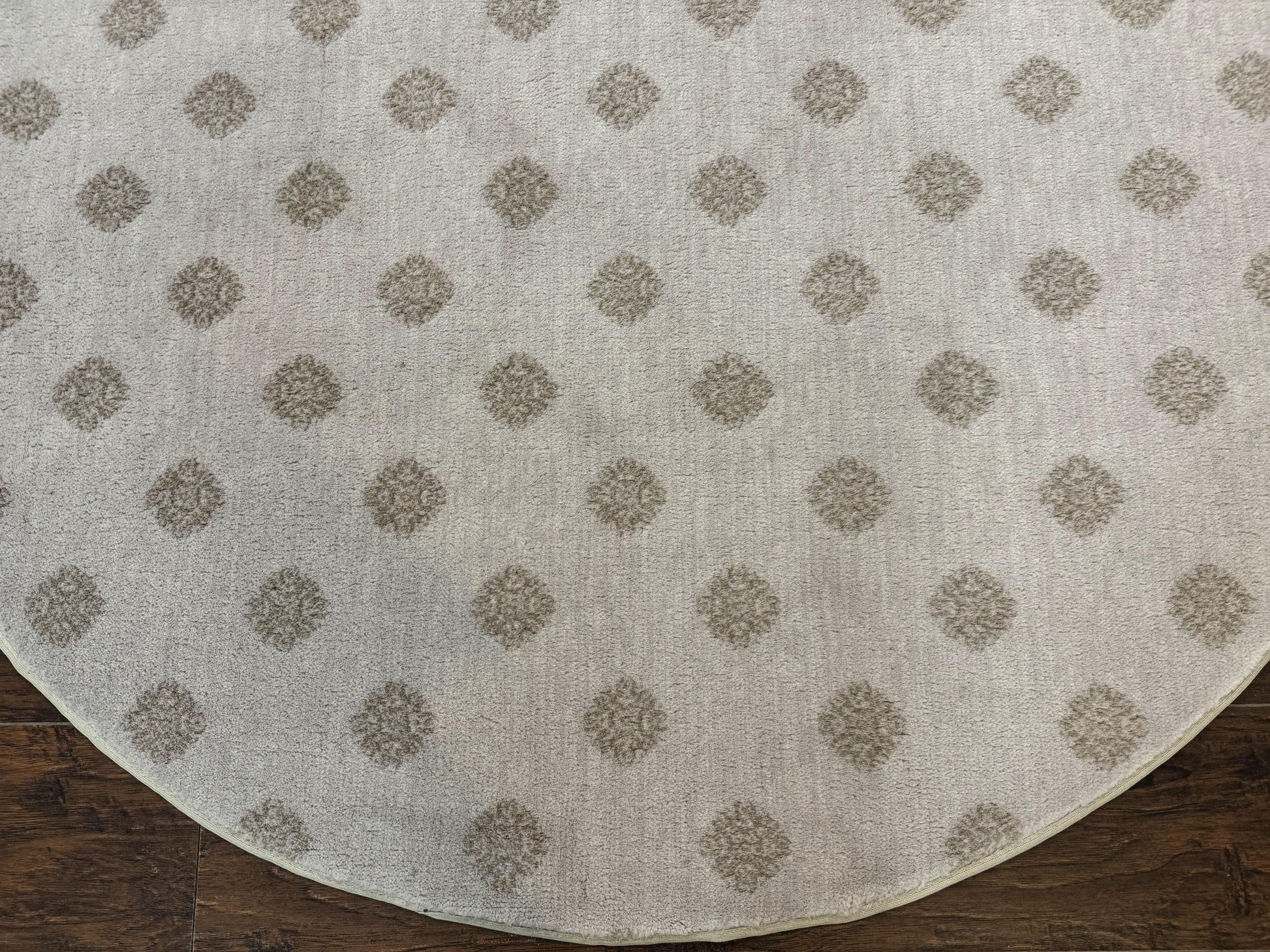 Round Power Loomed Rug 5x5, Contemporary Modern Round Carpet, 5ft Round - Nuvé