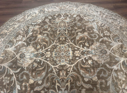 Round Karastan Rug 8x8 ft, Euphoria New Bridge Karastan Rug, Indo Mahal Design - Nuvé