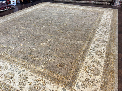 Pak Persian Rug 12x15, Wool Hand Knotted Oriental Floral Carpet, Signed by Master Weaver, 12x15 Large Palace Size Rug - Nuvé