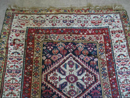4' X11' Antique Handmade Turkish Anatolian Wool Corridor Kalegy Runner Rug - Nuvé