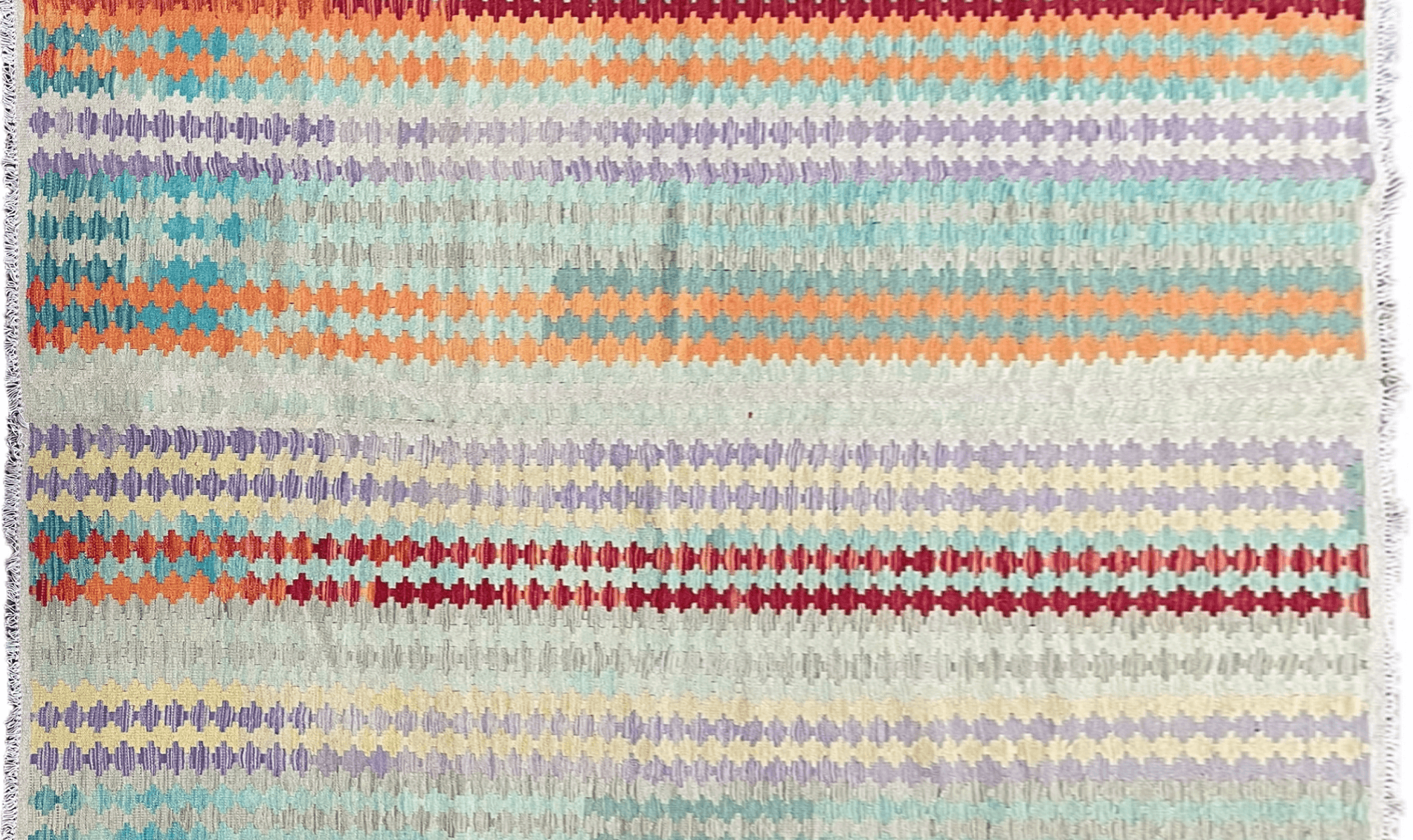 Colorful Kilim Rug 6x8 Multicolor Turkish Kilim Rug 6 x 8 Flat Weave Kilim Playful Anatolian Kilim Wool Kilim New Rug - Nuvé