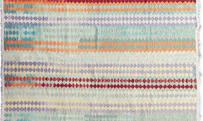 Colorful Kilim Rug 6x8 Multicolor Turkish Kilim Rug 6 x 8 Flat Weave Kilim Playful Anatolian Kilim Wool Kilim New Rug - Nuvé
