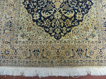 4' X 6' Handmade Ultra Fine India Floral Oriental Wool Silk Rug Hand Knotted - Nuvé