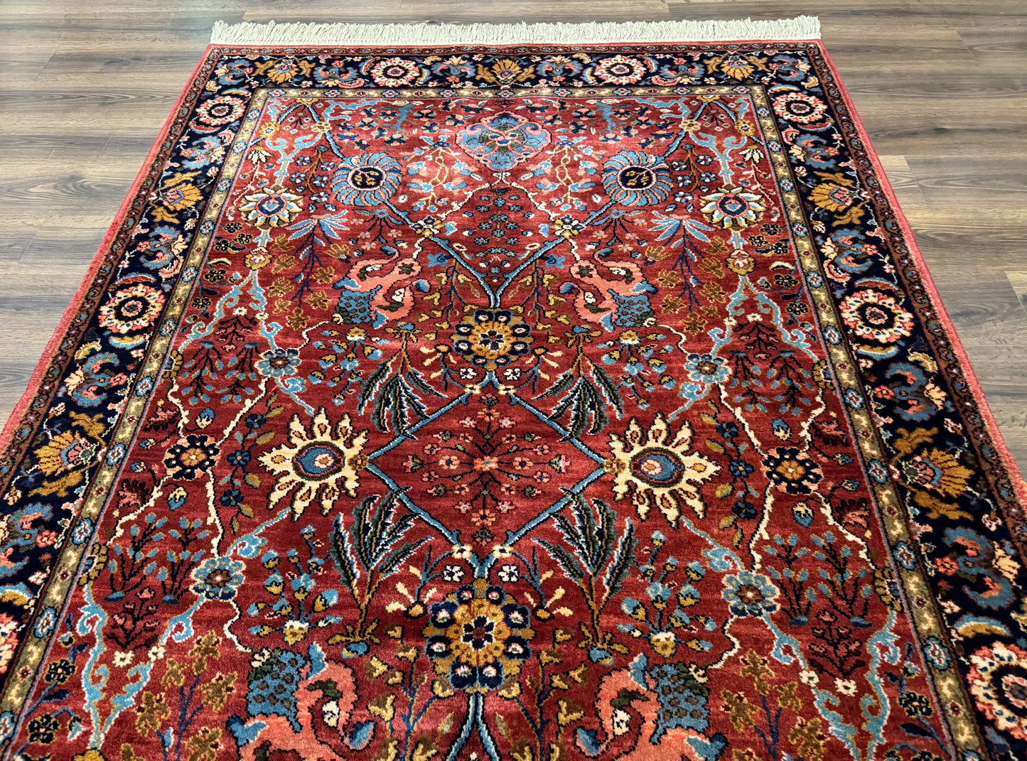 5.9 x 9 Karastan Rug Ispahan #766, Vintage Wool Discontinued Original 700 Series - Nuvé
