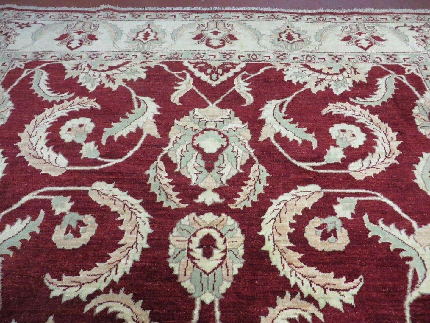 8' X 10' Vintage Fine Handmade Peshawar Agra Chobi Rug - Nuvé
